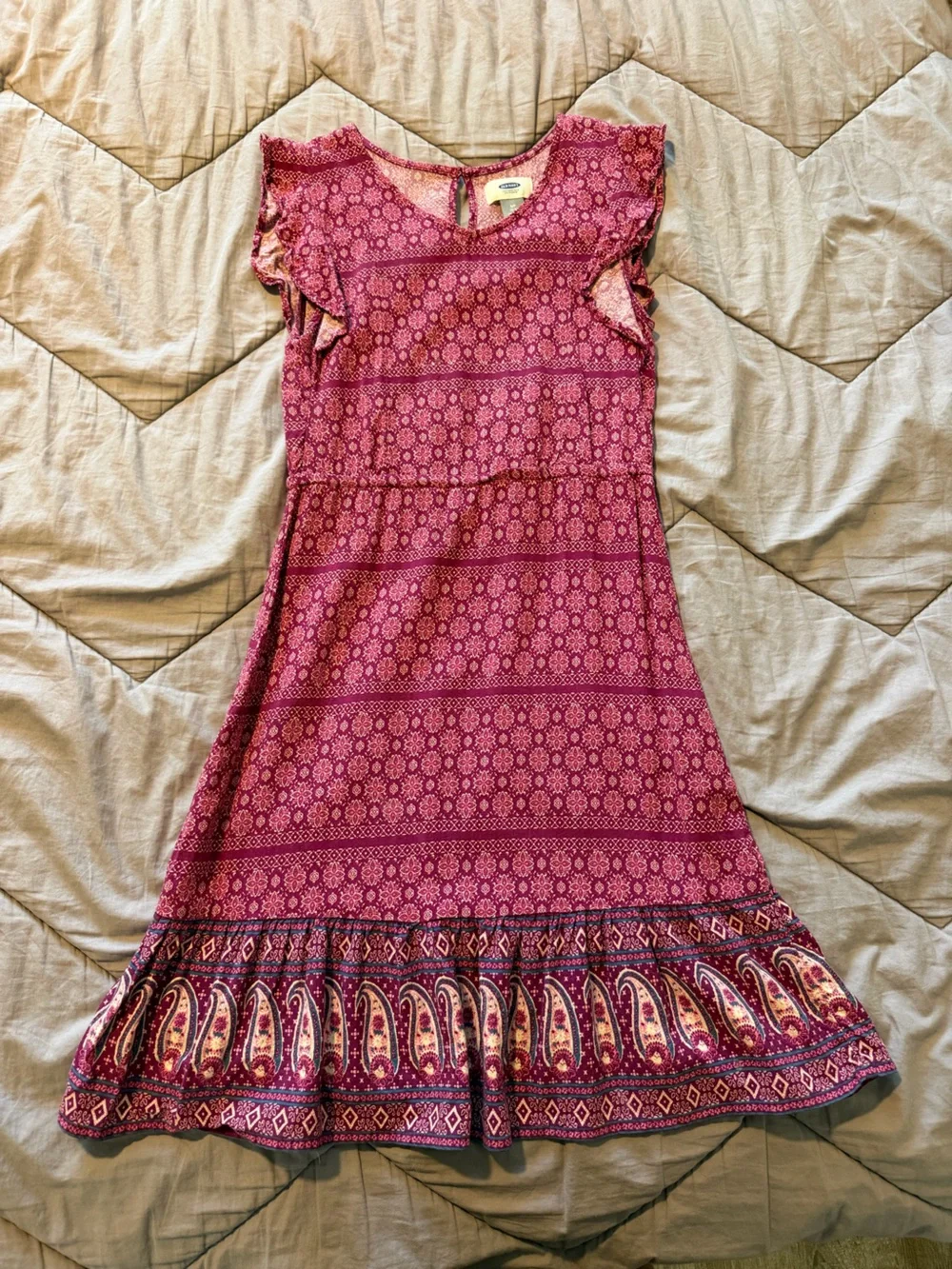 Old Navy Girls Pink Paisley dress